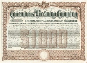 Consumers Brewing Co. - $1,000 - Bond